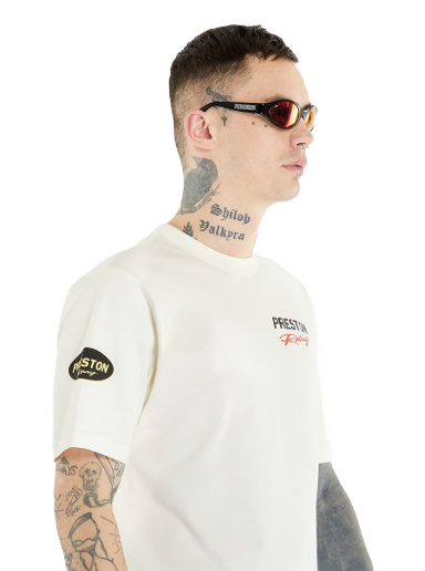 Majica HERON PRESTON Preston Racing Short Sleeve Tee Bela | HMAA032S23JER0080110