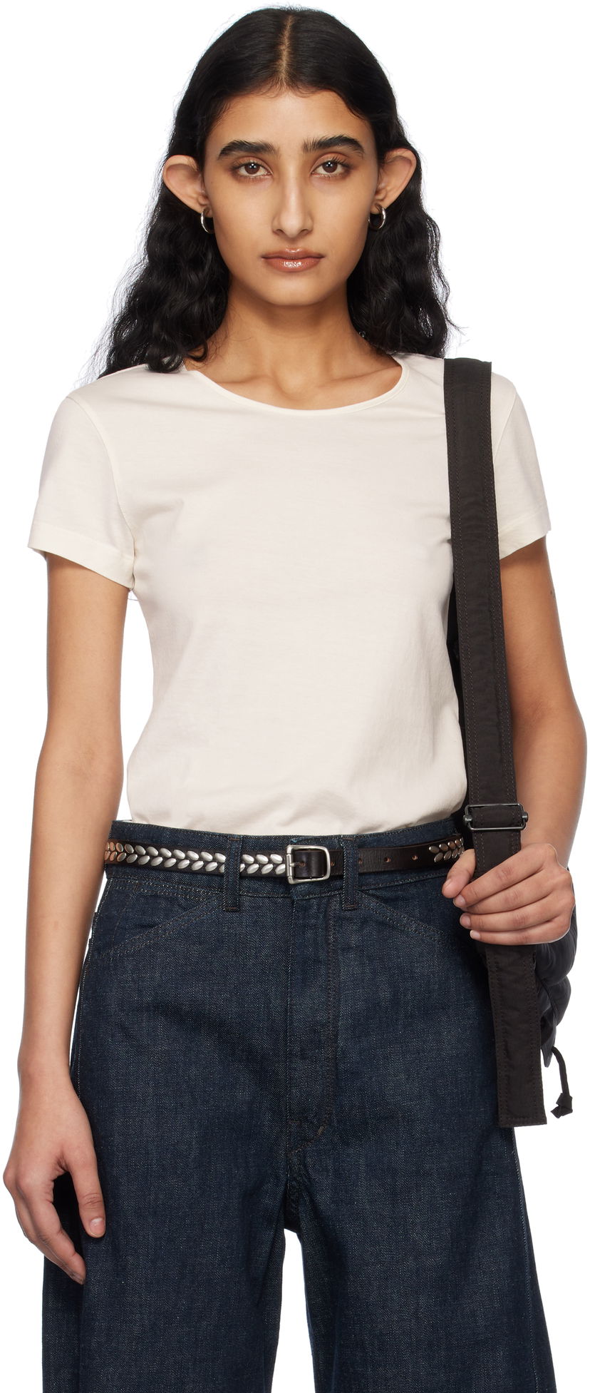 Majica LEMAIRE Lemaire Fitted T-Shirt Bela | TO1352 LJ1018