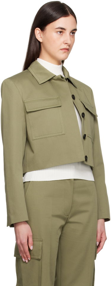 Jakna Anine Bing Anine Bing Dayton Cropped Military Jacket Zelena | A-01-11150-AYG3, 1