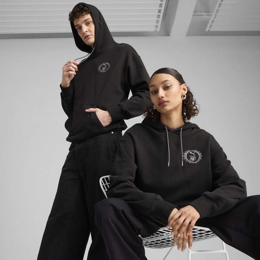 Pulover Puma PUMA x HARRY POTTER Relaxed Fit Training Hoodie Črna | 630093_01