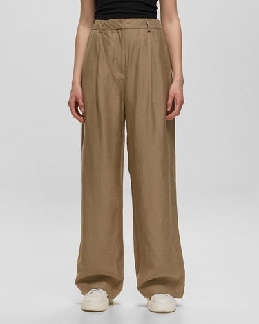 Hlače Samsoe Samsoe Samsøe & Samsøe JALIA Casual Wide-Leg Trousers, S Rjava | F23200131, 1