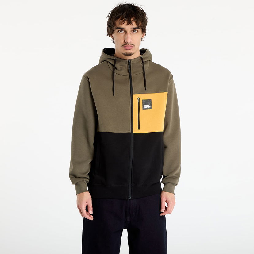 Pulover Horsefeathers Vick Full-Zip Colorblock Hoodie with Chest Pocket Večbarvna | SM1321M
