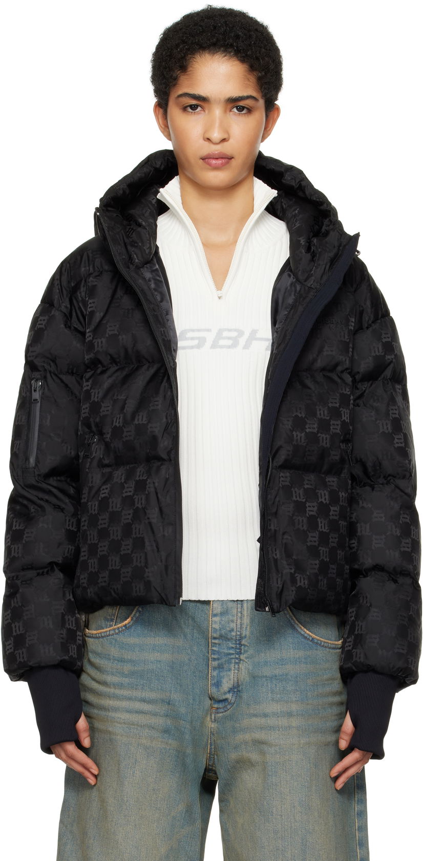 Puhovka MISBHV Ski Monogram Nylon Square Puffer Jacket Črna | 231B022
