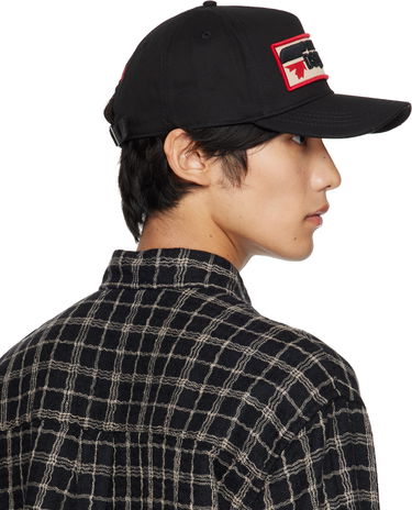 Kapa DSQUARED2 Dsquared2 Logo Patch Baseball Cap Črna | BCM0563_05C00001_2124, 2