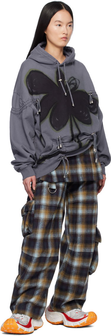 Pulover Collina Strada Collina Strada Burst Hoodie with Drawstrings Siva | XX8012, 3