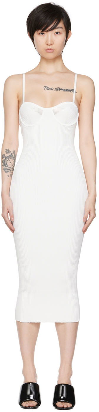 Obleke Helmut Lang Helmut Lang Bra Midi Dress Bela | M04HW702, 0