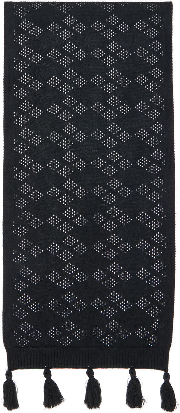 Šala ADER ERROR Knitted Scarf with Tassels Črna | BMADSSAC0402BK, 1