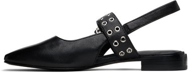 Oblačila rag & bone Rag & Bone Astra Leather Slingback Slippers Črna | WFF24SF002TB2, 2
