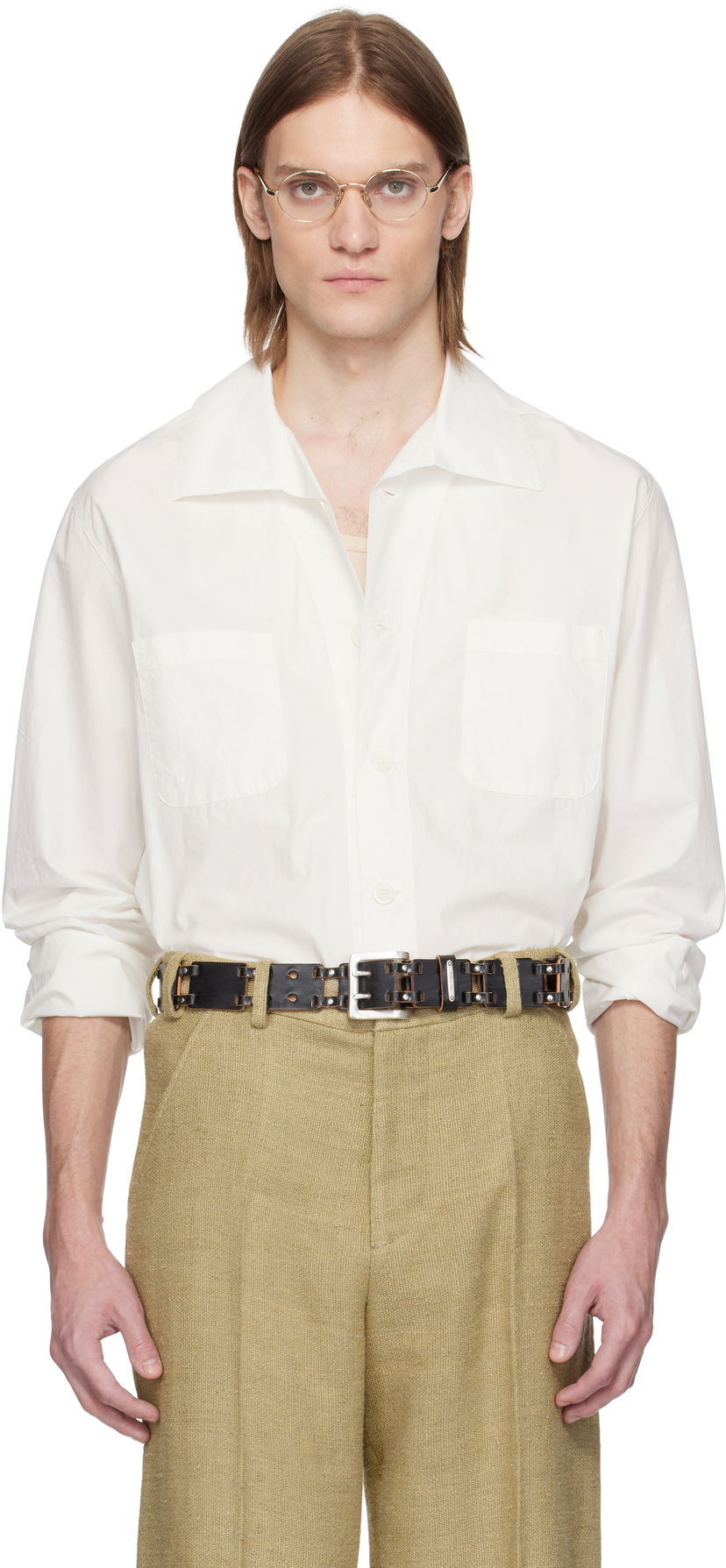 Srajce OUR LEGACY OUR LEGACY Funnel Shirt Bela | M2252FW
