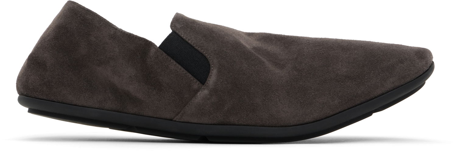 Superge in čevlji The Row Vincit Suede Slippers Siva | F2070-L40, 0