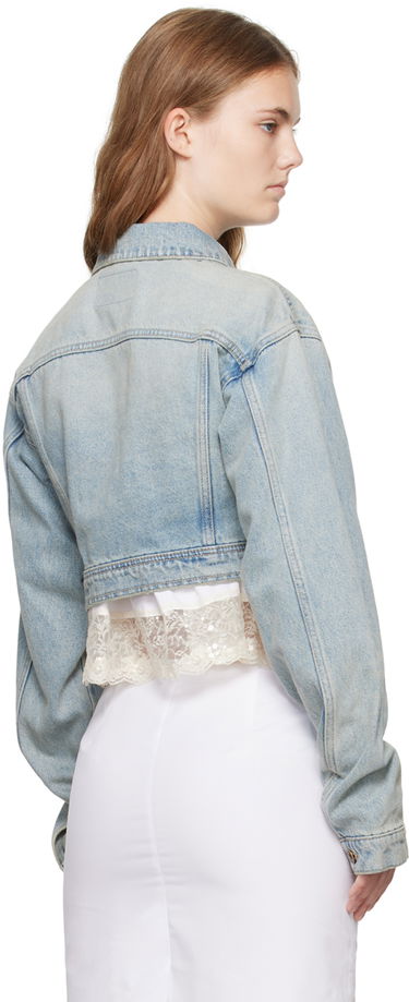 Jakna We11done Cropped Denim Jacket Modra | WD-DJ2-24-337-W-SK, 2