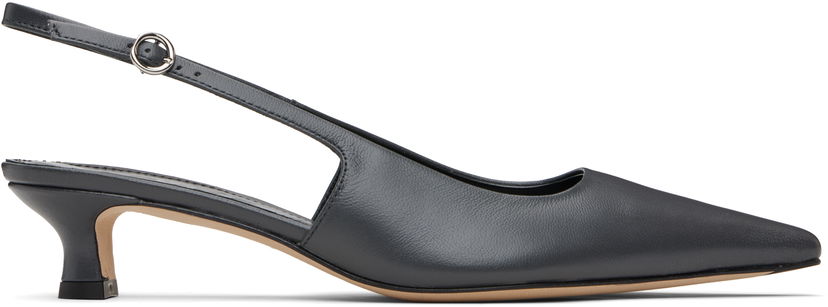Modni dodatki Aeyde Aeyde Catrina Slingback Kitten Heels Siva | A11-PU0114001221-225