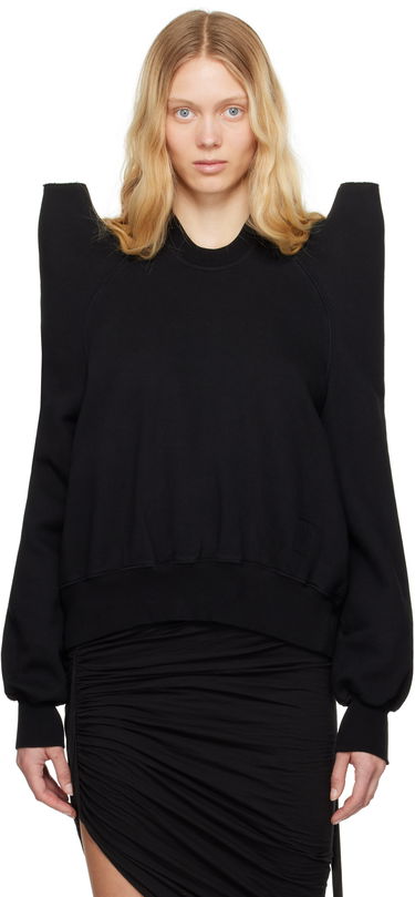 Pleteni pulover Rick Owens Rick Owens DRKSHDW Hollywood Tecsweat Sweatshirt Črna | DS01E3224 F, 0