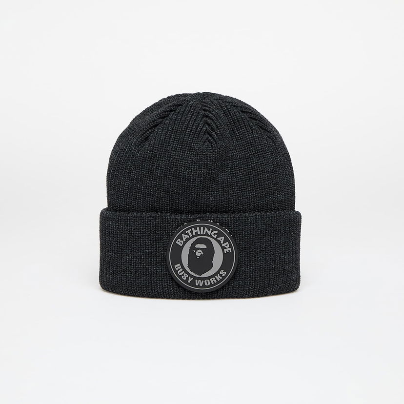 Beanie BAPE Busy Work Knit Hat Črna | 001HTK801009M BLK
