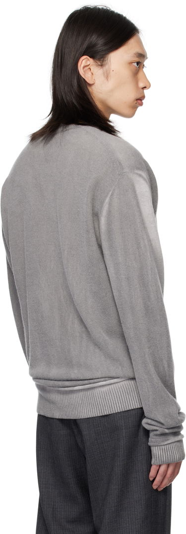 Pleteni pulover OUR LEGACY Our Legacy Parallel V-Neck Sweater Siva | M4253PGS, 2