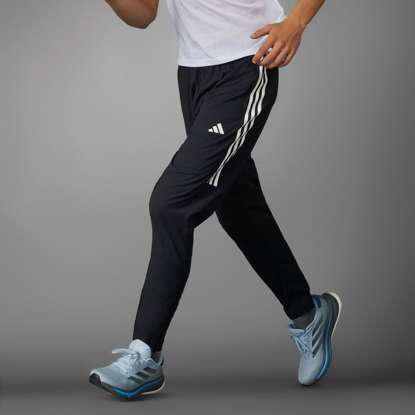 Trenirka adidas Performance Own the Run 3-Stripes Pants Črna | IK4982