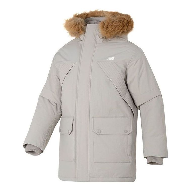 Parka New Balance Warm Hooded Down Jacket Bež | AMJ34323-SEN