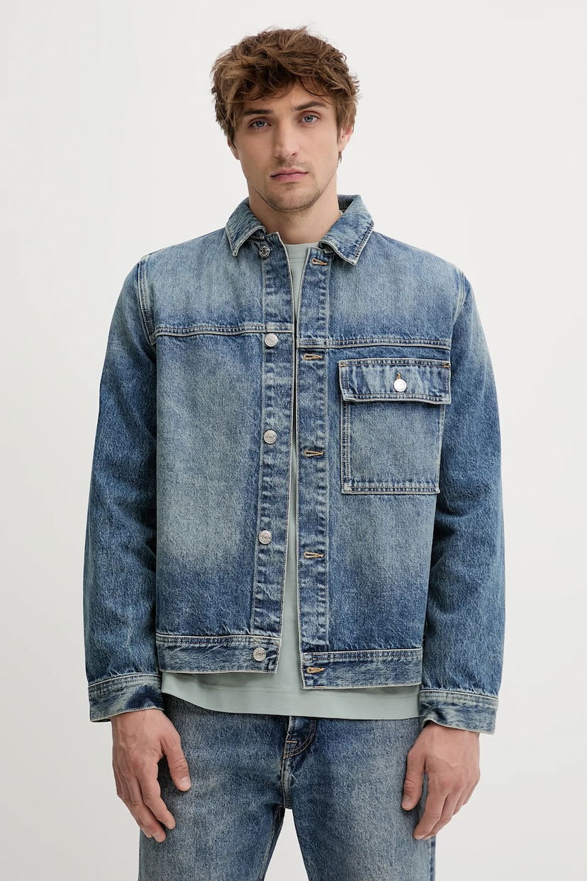 Jakna Samsoe Samsoe Samsoe Samsoe SAWESLEY Denim Jacket Modra | M25100082