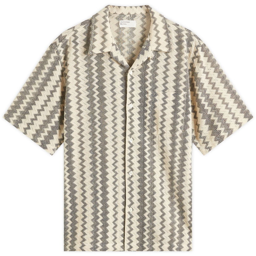 Srajce Universal Works Universal Works Lattice Road Shirt, Size Large Bež | P32065-CHC