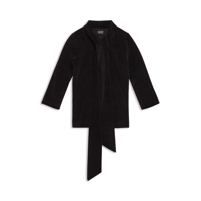 Pleteni pulover Balenciaga Scarf Fitted Turtleneck Črna | 768074TNV611000