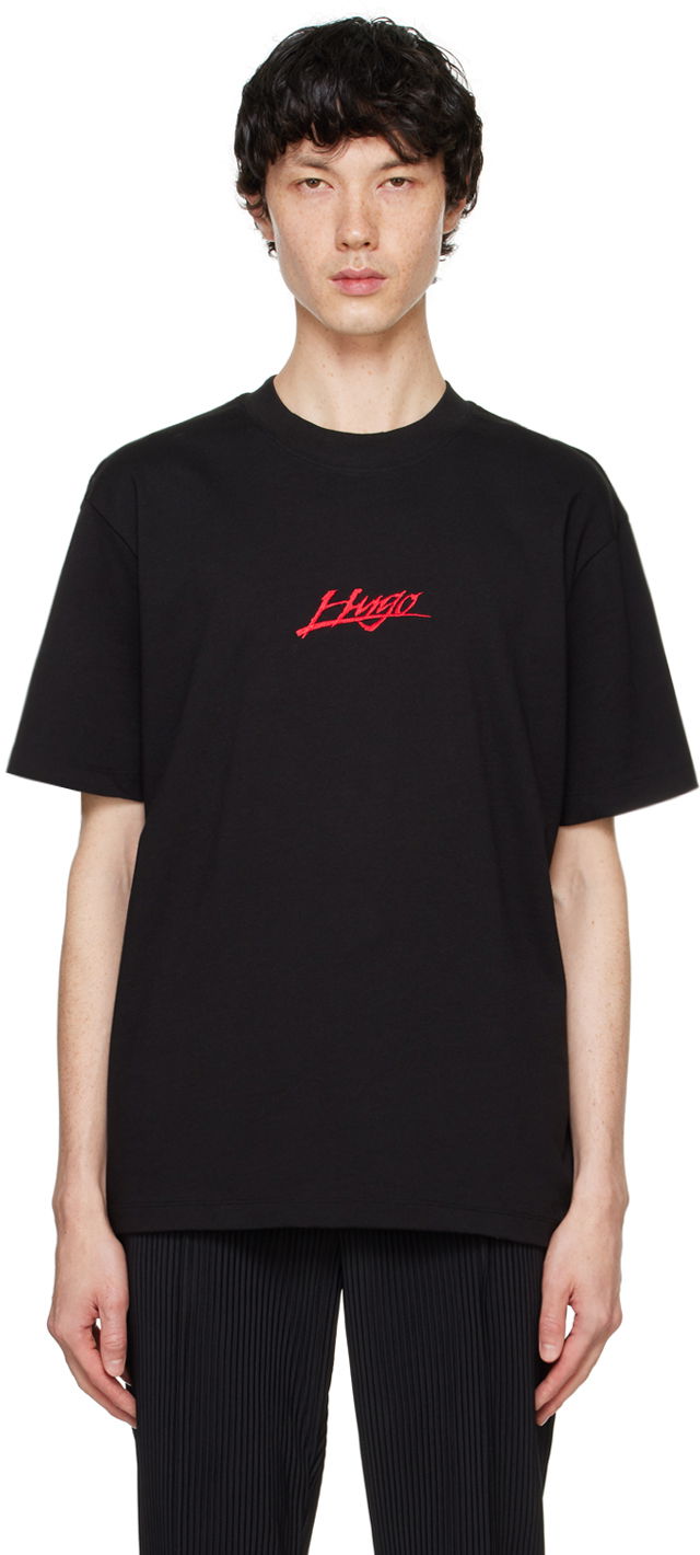 Majica BOSS Relaxed-Fit T-shirt Črna | 50527926