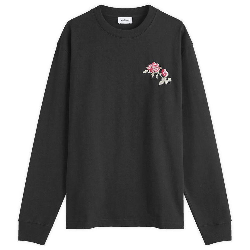 Majica Soulland Long Sleeve T-Shirt Size Large Črna | 41002-1262-BLK