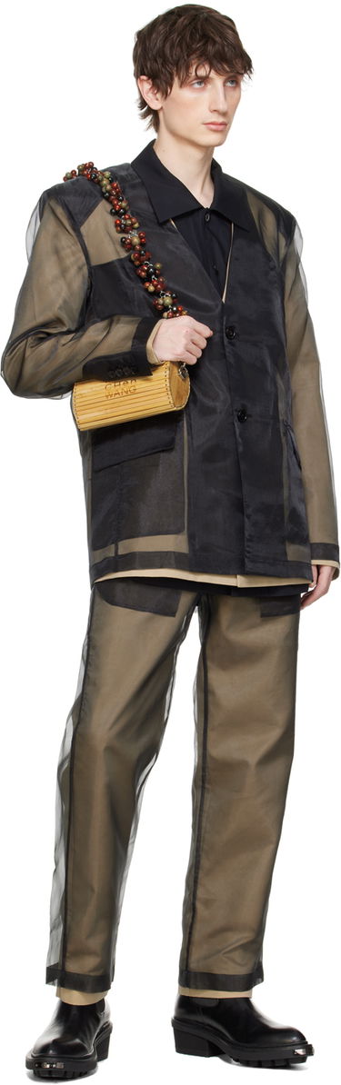Hlače Feng Chen Wang Feng Chen Wang Layered Trousers Rjava | FUS17TR08, 4