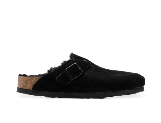 Superge in čevlji Birkenstock Boston VL Shearling Črna | 259883BLACK