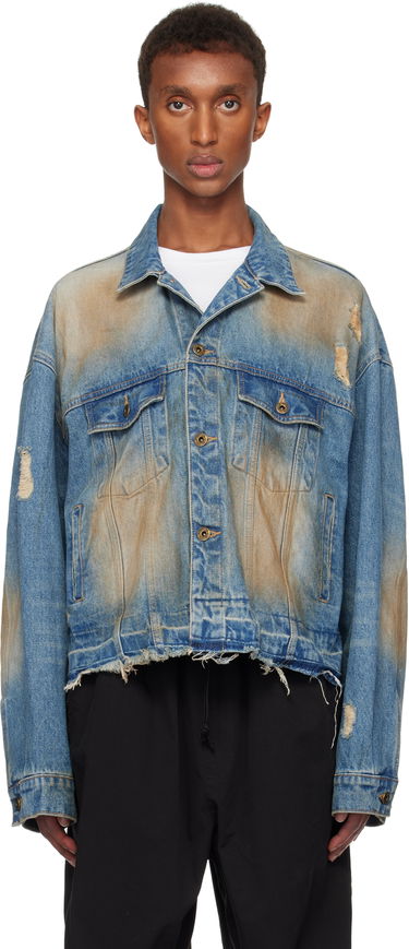 Jakna We11done We11done Distressed Denim Jacket Modra | WD-DJ3-24-310-U-BL, 0