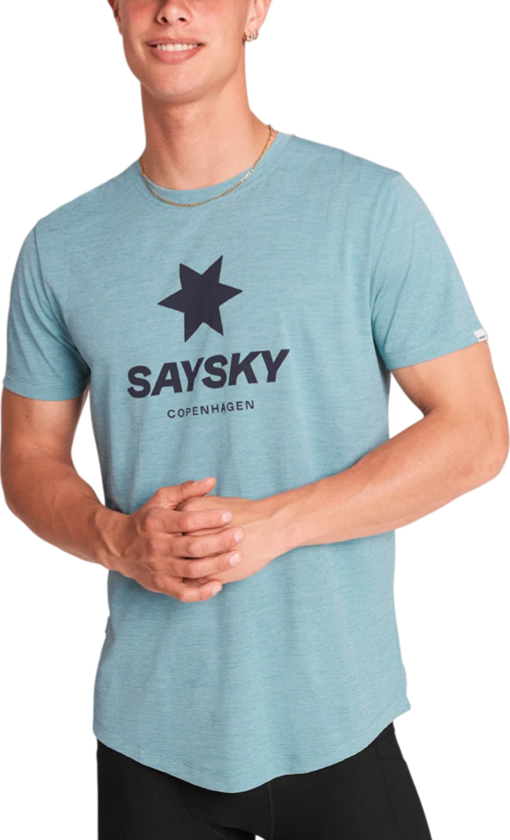 Majica Saysky Saysky Logo Combat Pro T-Shirt Turkizna | omrss30c2013-omrss30c2013