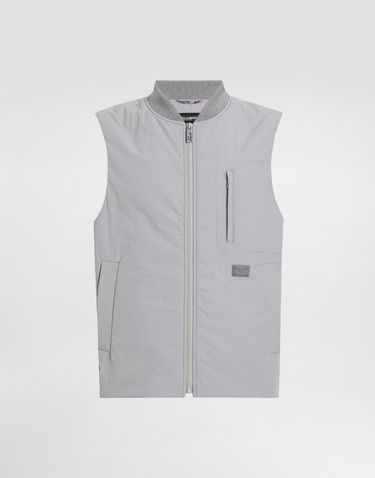 Telovnik Dolce & Gabbana Dolce & Gabbana Padded Technical Fabric Vest Siva | G9BIWTFUS26N0040, 0