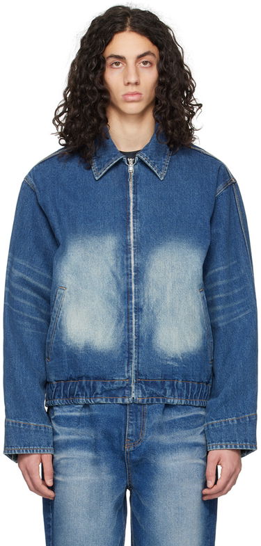 Bomber jakna We11done We11done Faded Denim Jacket Modra | WD-DJ1-23-329-U-BL, 0