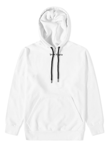Pulover Palm Angels Oversized Logo Popover Hoodie Bela | PMBB036C99FLE0010110