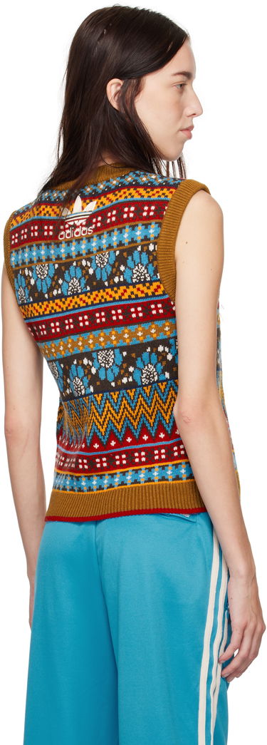 Telovnik Wales Bonner Wales Bonner Knit Vest Rjava | JE5983, 2