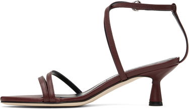 Modni dodatki Aeyde Aeyde Maeve Leather Heeled Sandals Bordo | A11-HS-PRAR55ST156-SS25-955-007, 2
