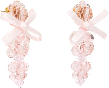 Uhani Simone Rocha Simone Rocha Petite Bow Cluster Earrings Bež | ERG545 0903, 2