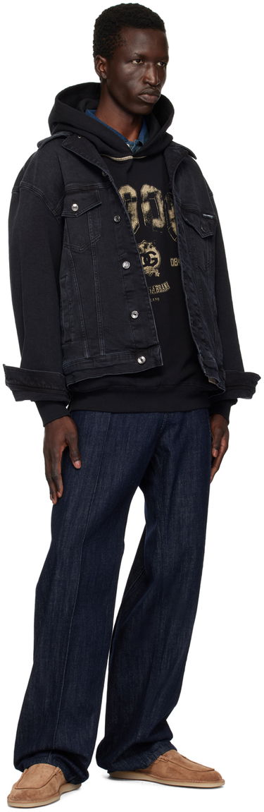 Pulover Dolce & Gabbana Oversize Hoodie Črna | G9AJATG7NQC, 3