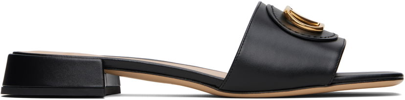 Superge in čevlji Valentino Garavani VLogo Signature Slide Sandals Črna | 6W0S0LT0DSH