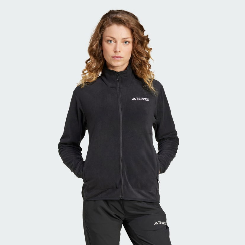 Jakna adidas Performance Terrex Multi Full-Zip Fleece Črna | IX7709