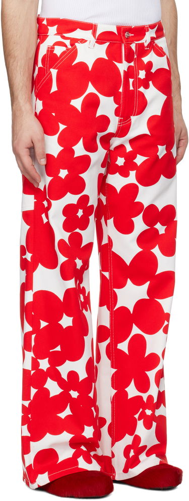 Cargo hlače Marni Marni Dillies Print Cargo Pants Bela | PUMU0287A0 UTC462, 4