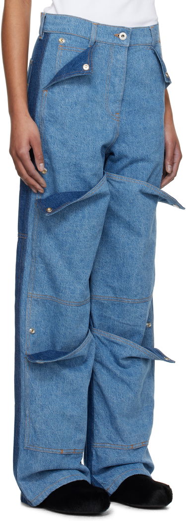 Kavbojke KENZO Kenzo Paris Multipocket Cargo Jeans Modra | FF52DP2306B4, 1