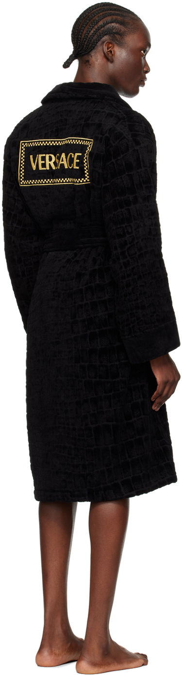 Pižame Versace Icon Pattern Robe Črna | ZACJ00008_1A11960, 2