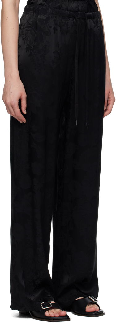 Hlače Maison Margiela MM6 Maison Margiela Jacquard Wide-Leg Trousers Črna | S52KA0551 M35471, 1
