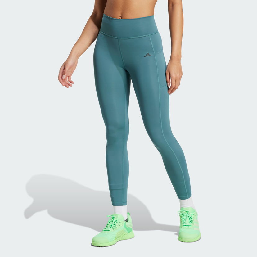 Pajkice adidas Performance Optime Stash 7/8 Tights Zelena | JW7610