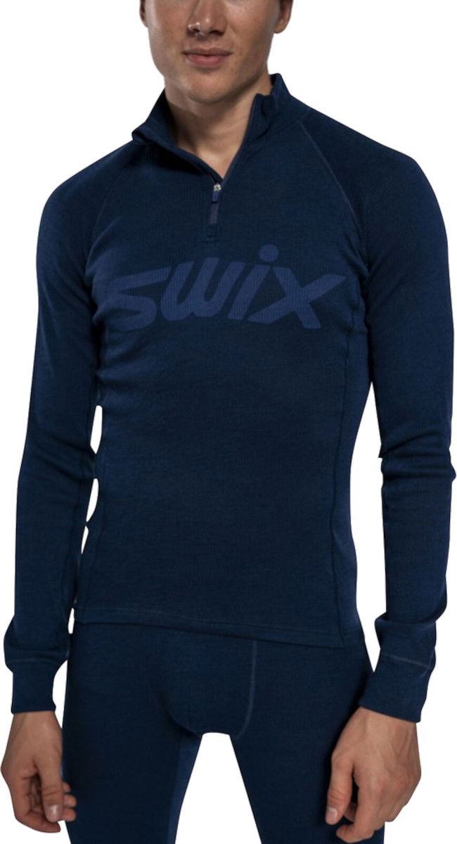 Nogavice SWIX Swix RaceX Merino Half Zip Top Modra | 10120-23-75100