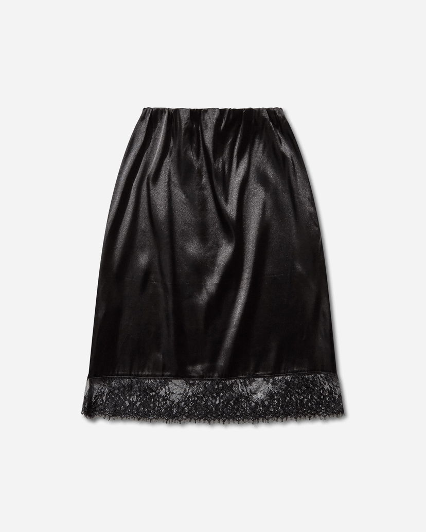 Krila OpéraSPORT Lucia Satin Lace Trim Skirt Črna | K50FW25  4