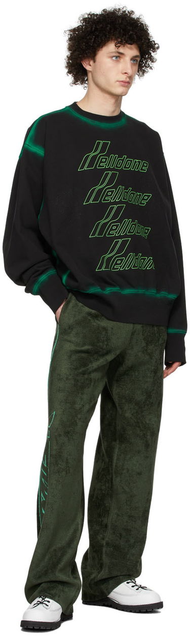 Trenirka We11done Viscose Lounge Pants Zelena | WD-KP1-22-626-U-KK, 3