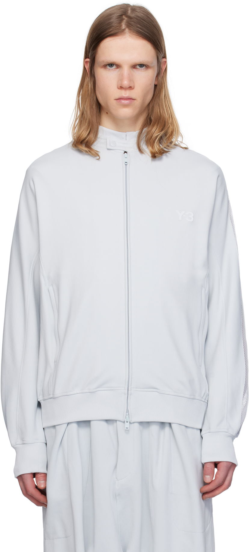 Bomber jakna Y-3 Y-3 Track Jacket Siva | JM7833
