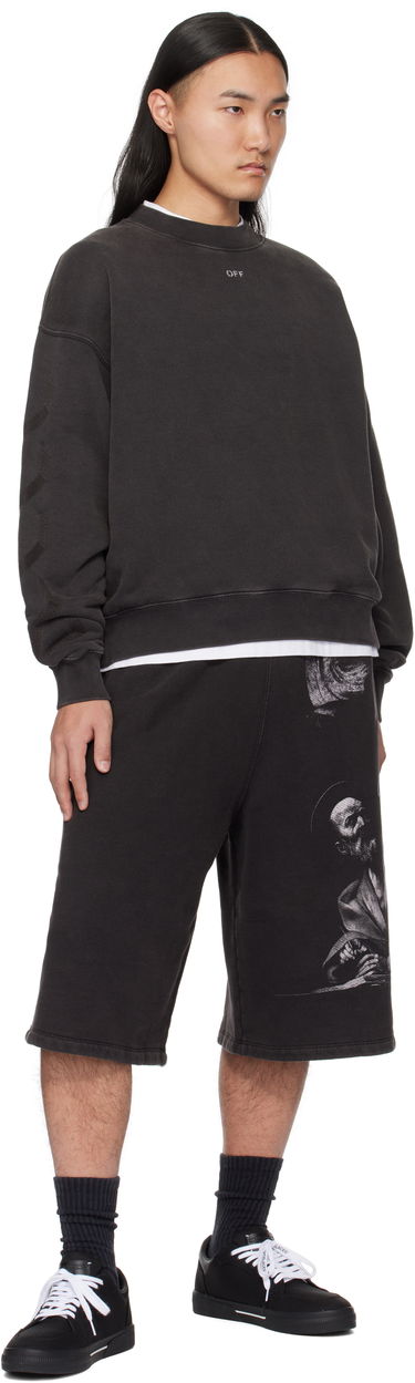 Pleteni pulover Off-White Off-White S.Matthew Skate Sweatshirt Črna | OMBA054C99FLE0091077, 3