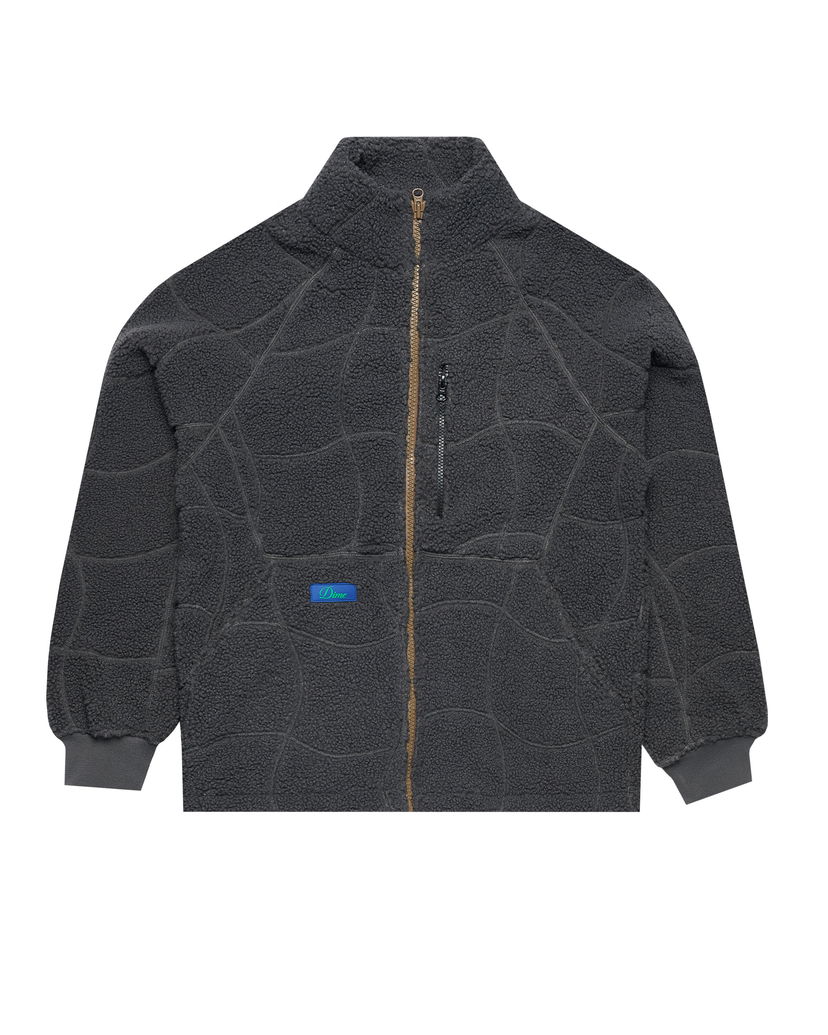 Jakna Dime Coverstitch Sherpa Fleece Črna | DIMEFA245CHA